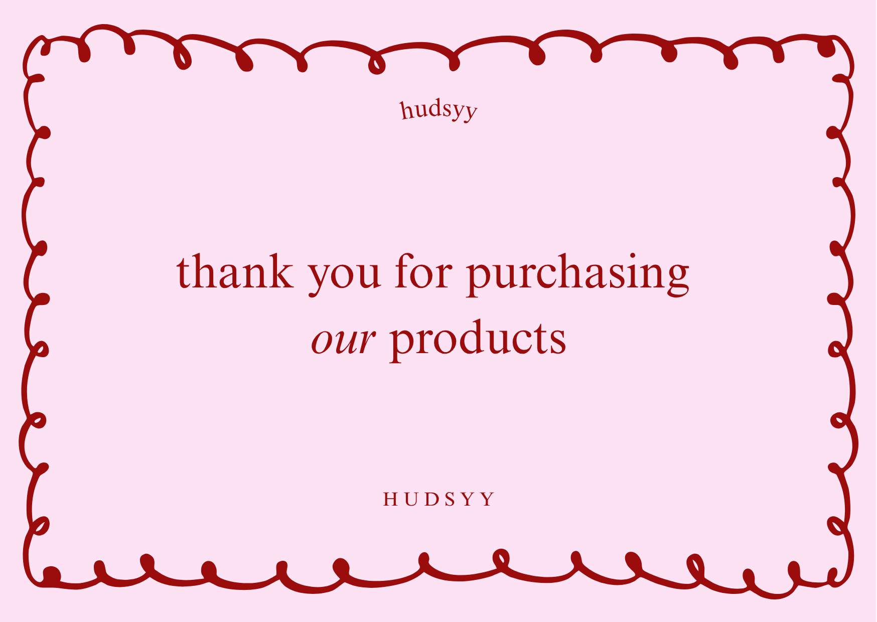 thank you card